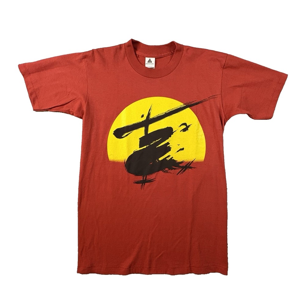 VTG Dewynters Men's M Red 90's Miss Saigon Broadway Musical T Shirt USA SEE DESC